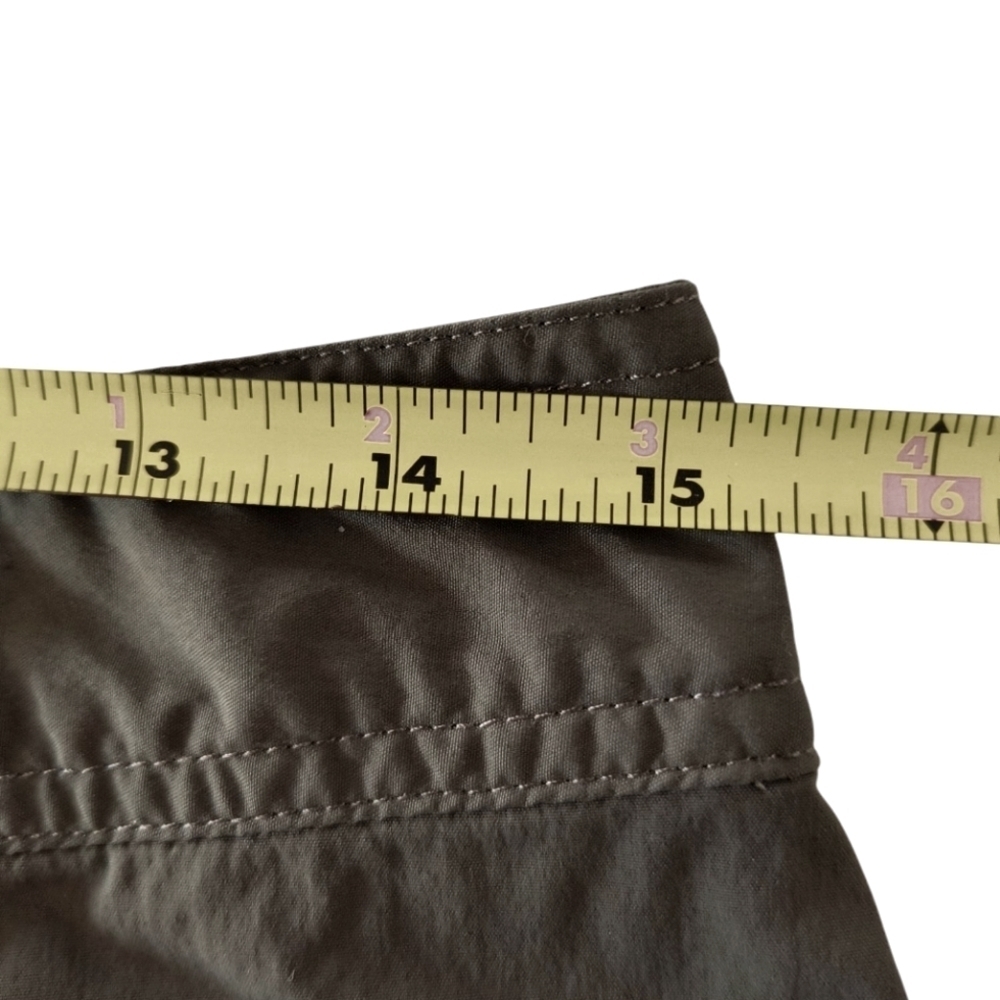 Patagonia Solimar Olive Green Bermuda Cargo Hiking Shorts Size 6 - Picture 4 of 9